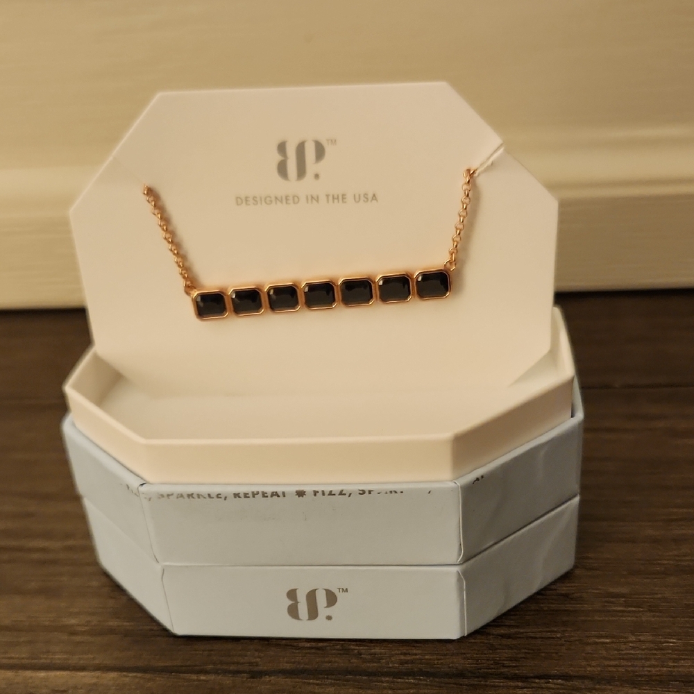BP Black and Gold Square Necklace 💥NEW💥
